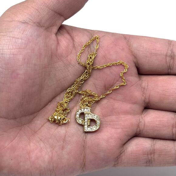 Dior Crystal ‘CD’ Pendant - Picture 4 of 7